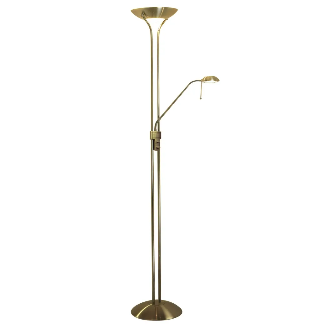 Montana Antique Brass Mother & Child Floor Lamp