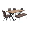 Montana 1.8M Dining Set with 4 Chairs 1 Bench