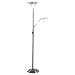 Montana Satin Chrome Mother & Child Floor Lamp