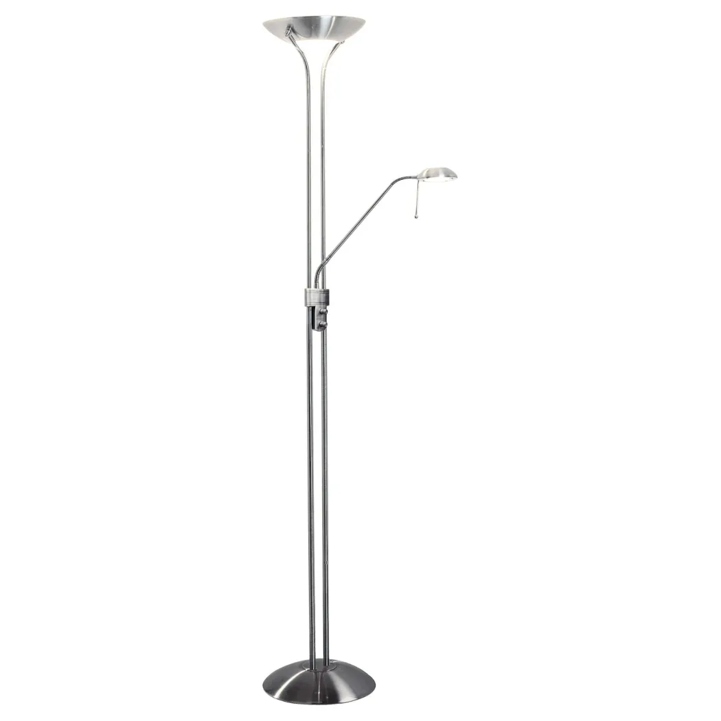 Montana Satin Chrome Mother & Child Floor Lamp