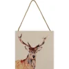 Montgomery the Stag Small Wooden Hanging Block