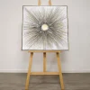 Moonrays Gold Cavas With Gold Frame 80x80cm