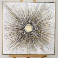Moonrays Gold Cavas With Gold Frame 80x80cm