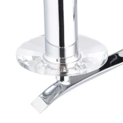 Morden 3 Light Polished Chrome Semi Flush Ceiling Light