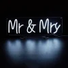 Mr & Mrs White LED Neon Sign
