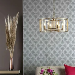 Myka 6 Light Gold Ceiling Pendant