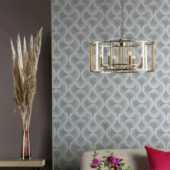 Myka 6 Light Gold Ceiling Pendant