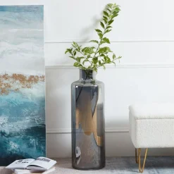 Nabas Black Mirrored Vase