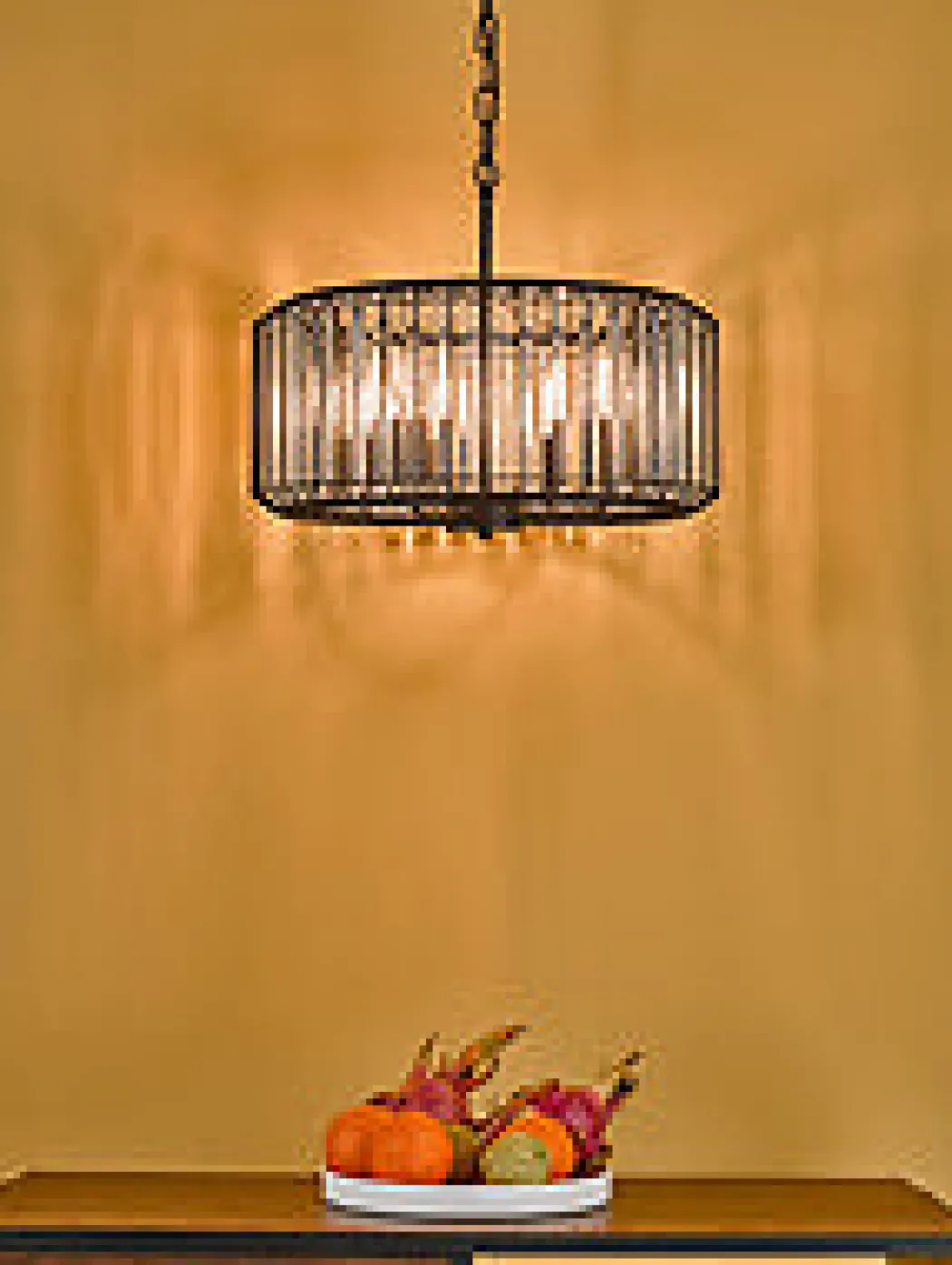 Naeva 4 Light Black Crystal Pendant Ceiling Light