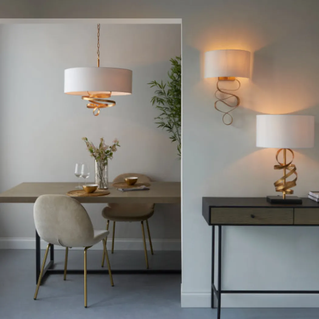 Natela Gold Leaf Ceiling Pendant