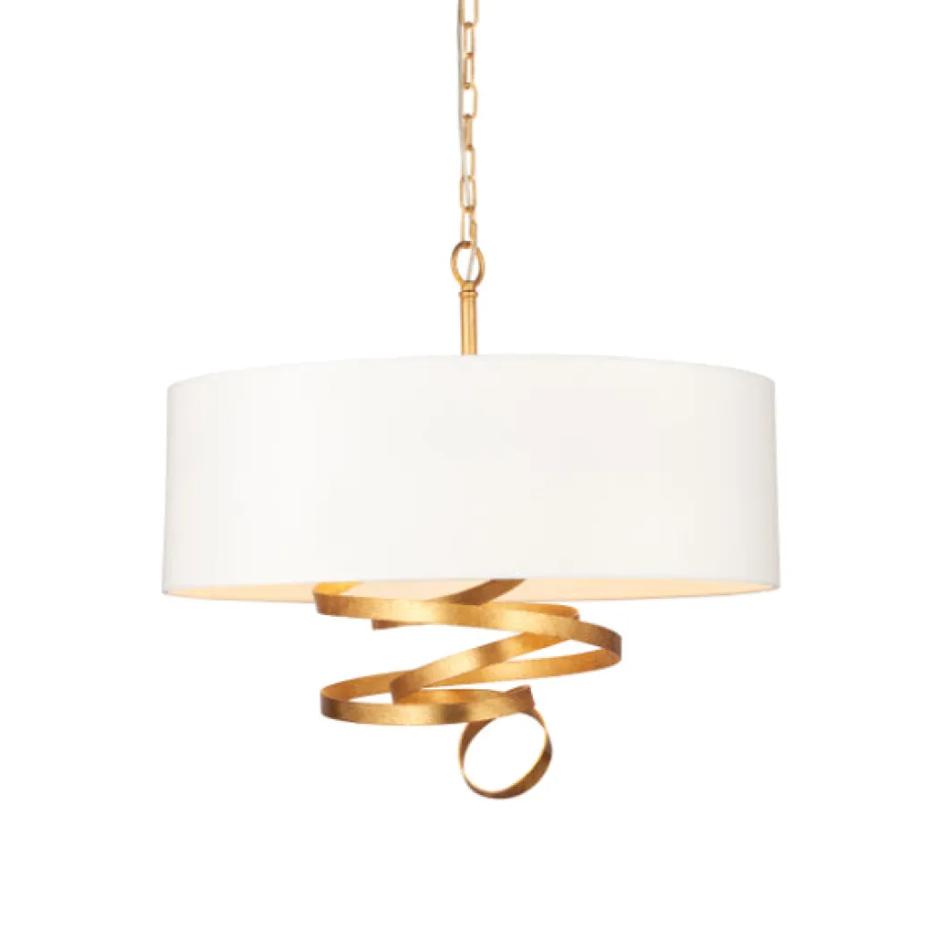 Natela Gold Leaf Ceiling Pendant