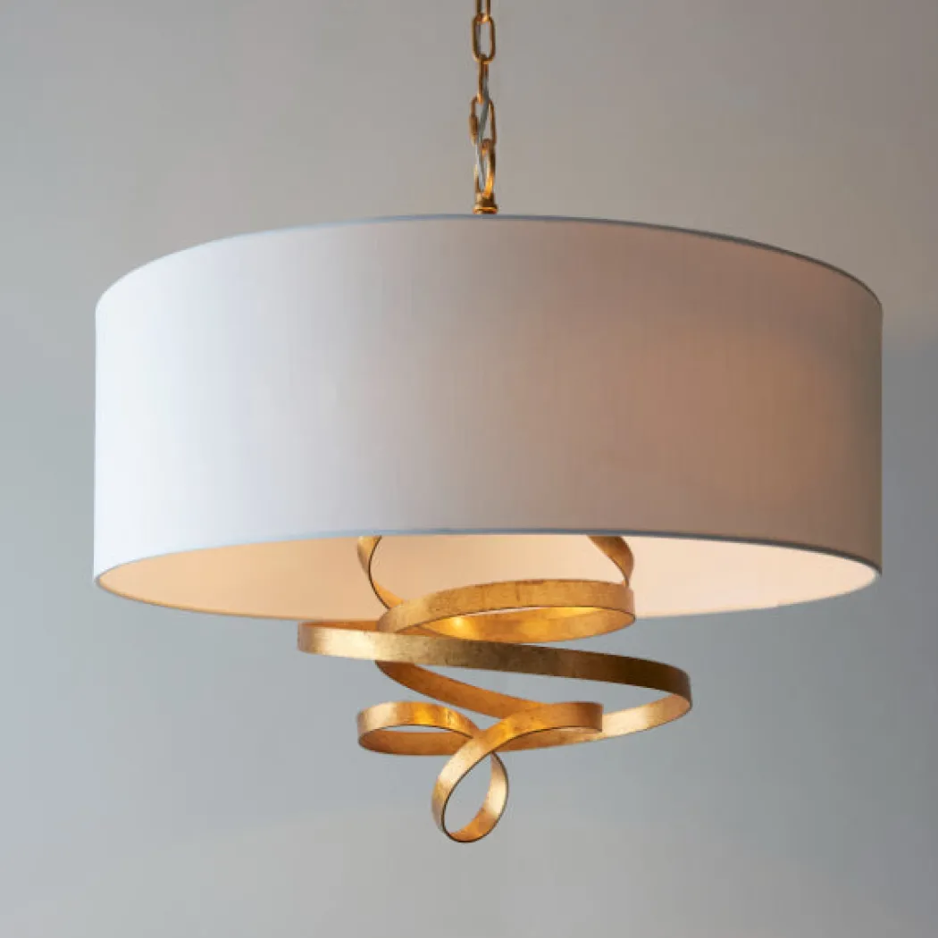 Natela Gold Leaf Ceiling Pendant