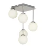 Navarro 5 Light Chrome Semi Flush Ceiling Light