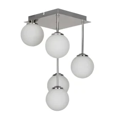 Navarro 5 Light Chrome Semi Flush Ceiling Light