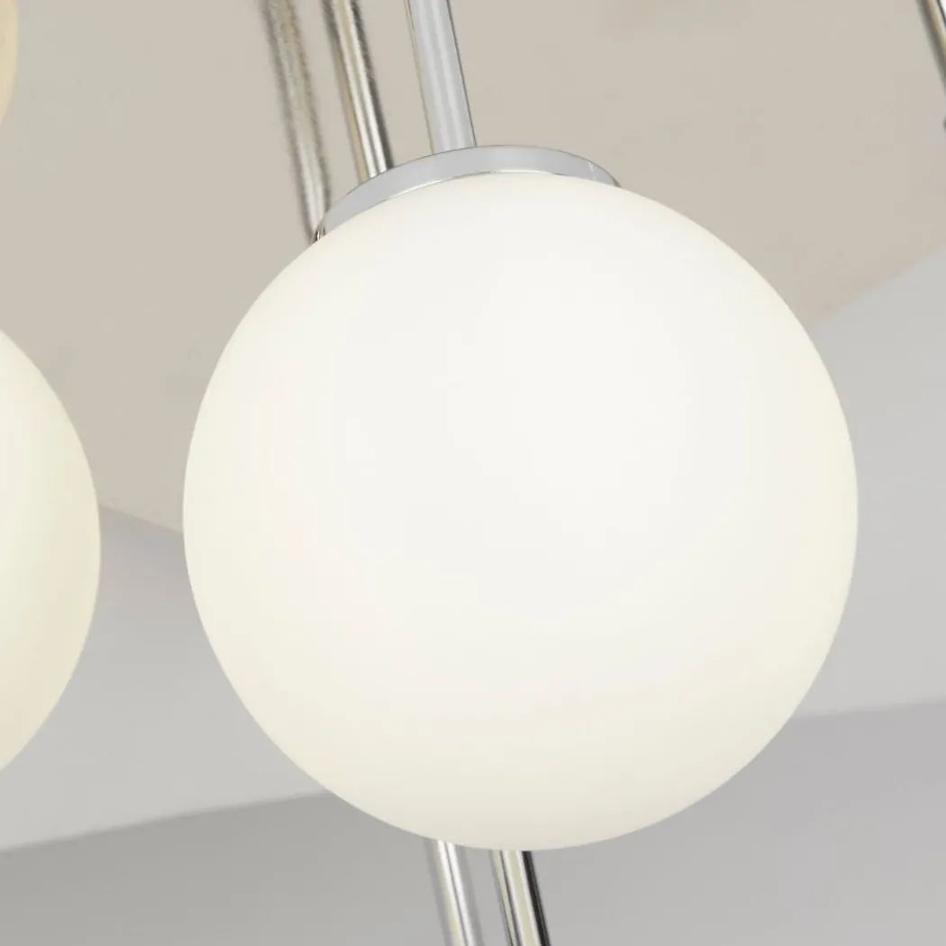 Navarro 5 Light Chrome Semi Flush Ceiling Light