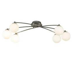 Navarro 6 Light Chrome Semi Flush Ceiling Light