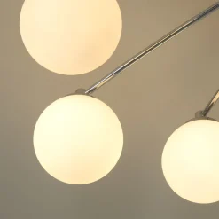 Navarro 6 Light Chrome Semi Flush Ceiling Light