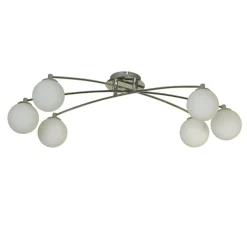 Navarro 6 Light Chrome Semi Flush Ceiling Light