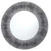 Neome 60cm Silver & Purple Mirror