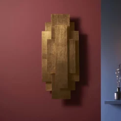 Neus 2 Light Antique Gold Wall Bracket