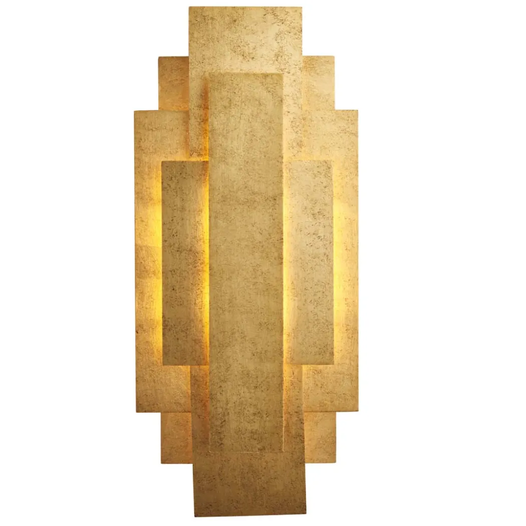 Neus 2 Light Antique Gold Wall Bracket