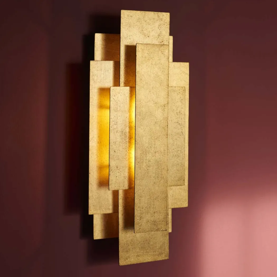 Neus 2 Light Antique Gold Wall Bracket