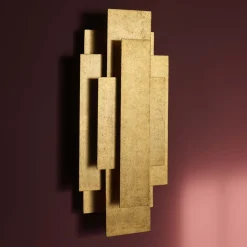 Neus 2 Light Antique Gold Wall Bracket