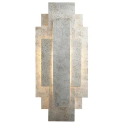 Neus 2 Light Antique Silver Wall Bracket