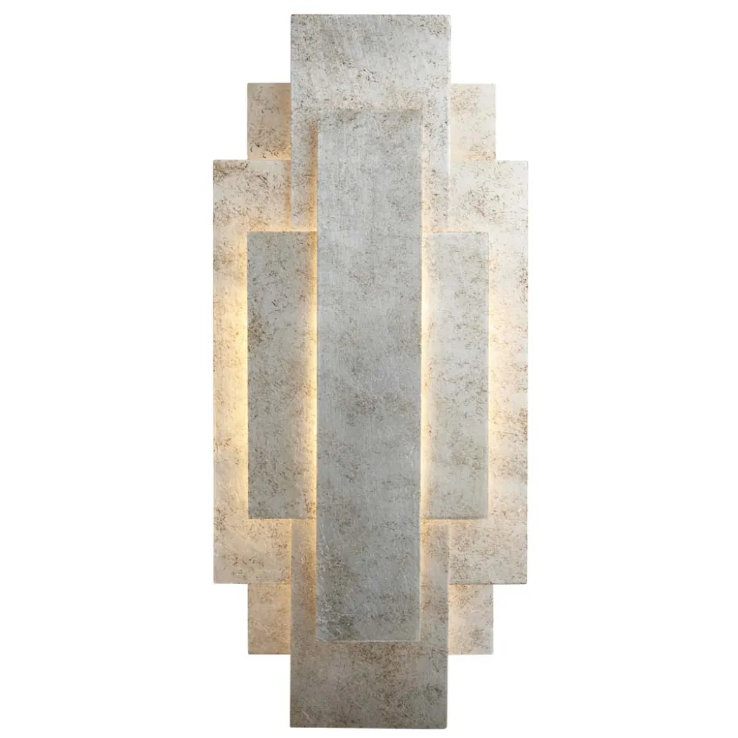 Neus 2 Light Antique Silver Wall Bracket