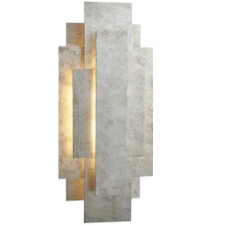 Neus 2 Light Antique Silver Wall Bracket
