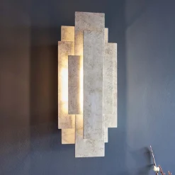 Neus 2 Light Antique Silver Wall Bracket