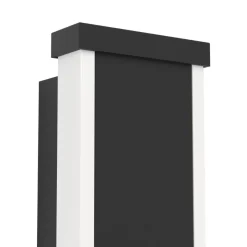 Neviano Outdoor Medium Black LED IP55 Wall Light