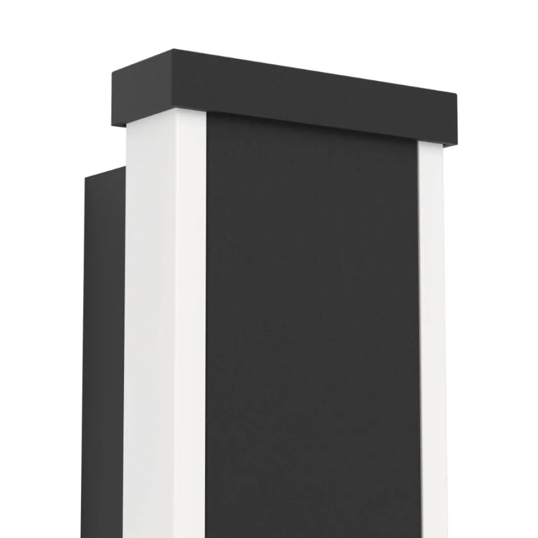Neviano Outdoor Medium Black LED IP55 Wall Light