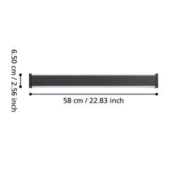 Neviano Outdoor Medium Black LED IP55 Wall Light
