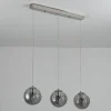Nia Chrome Smoke 3-Light Pendant Bar