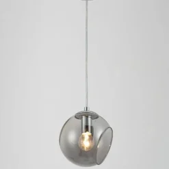 Nia Chrome Smoked 1-Light Pendant