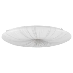 Nieves White and Gold Large LED Flush Ceiling Light