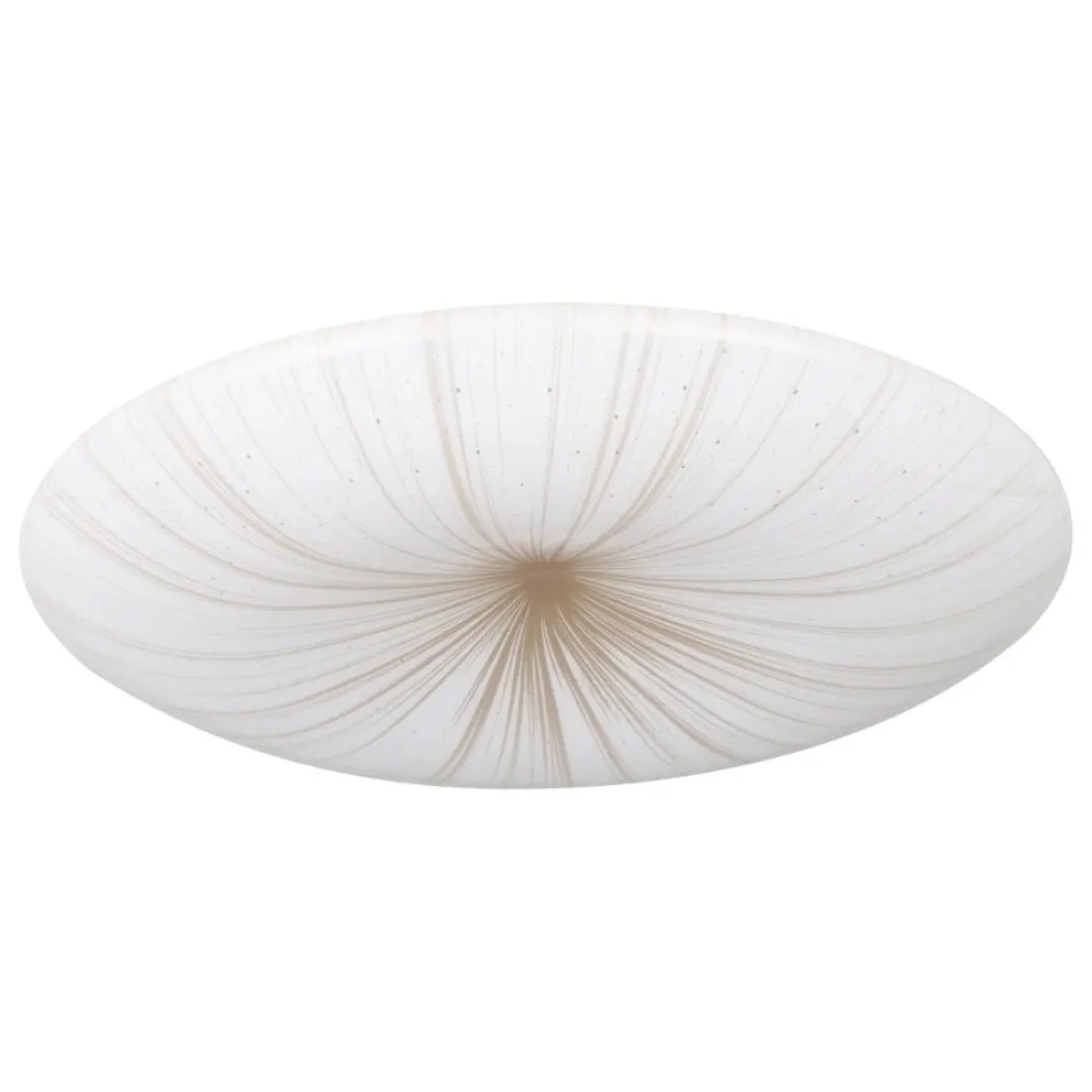 Nieves White and Gold LED Flush Ceiling Light
