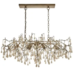 Nightingale 6 Light Gold Ceiling Pendant Bar