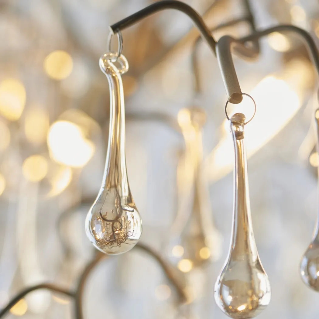 Nightingale 6 Light Gold Ceiling Pendant Bar