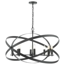 Nitya 8 Light Matte Black Pendant Ceiling Light