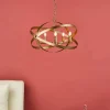 Nitya 5 Light Mottled Copper Pendant Ceiling Light