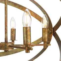 Nitya 5 Light Mottled Copper Pendant Ceiling Light