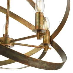 Nitya 5 Light Mottled Copper Pendant Ceiling Light
