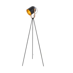 Noelle Strap Black Floor Lamp