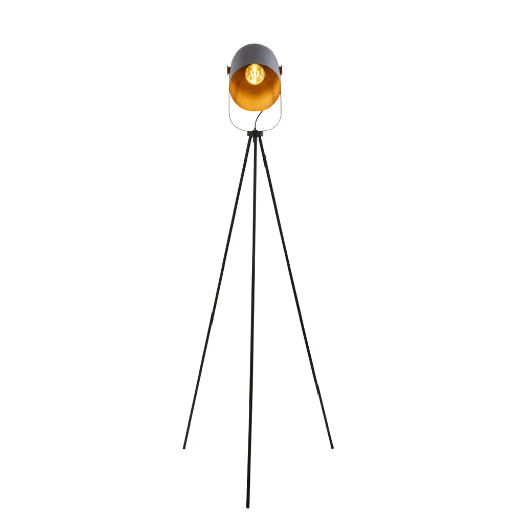 Noelle Strap Black Floor Lamp
