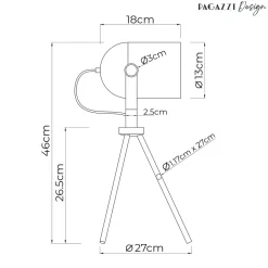 Noelle Strap Black Floor Lamp