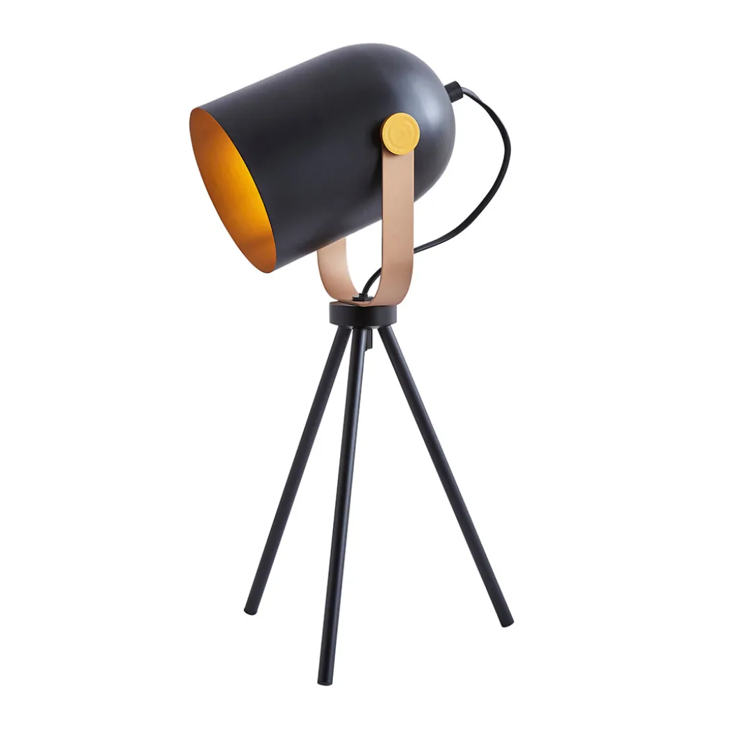 Noelle Strap Black Table Lamp