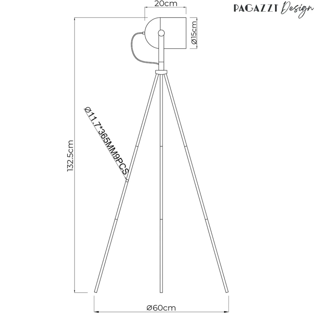 Noelle Strap Black Table Lamp