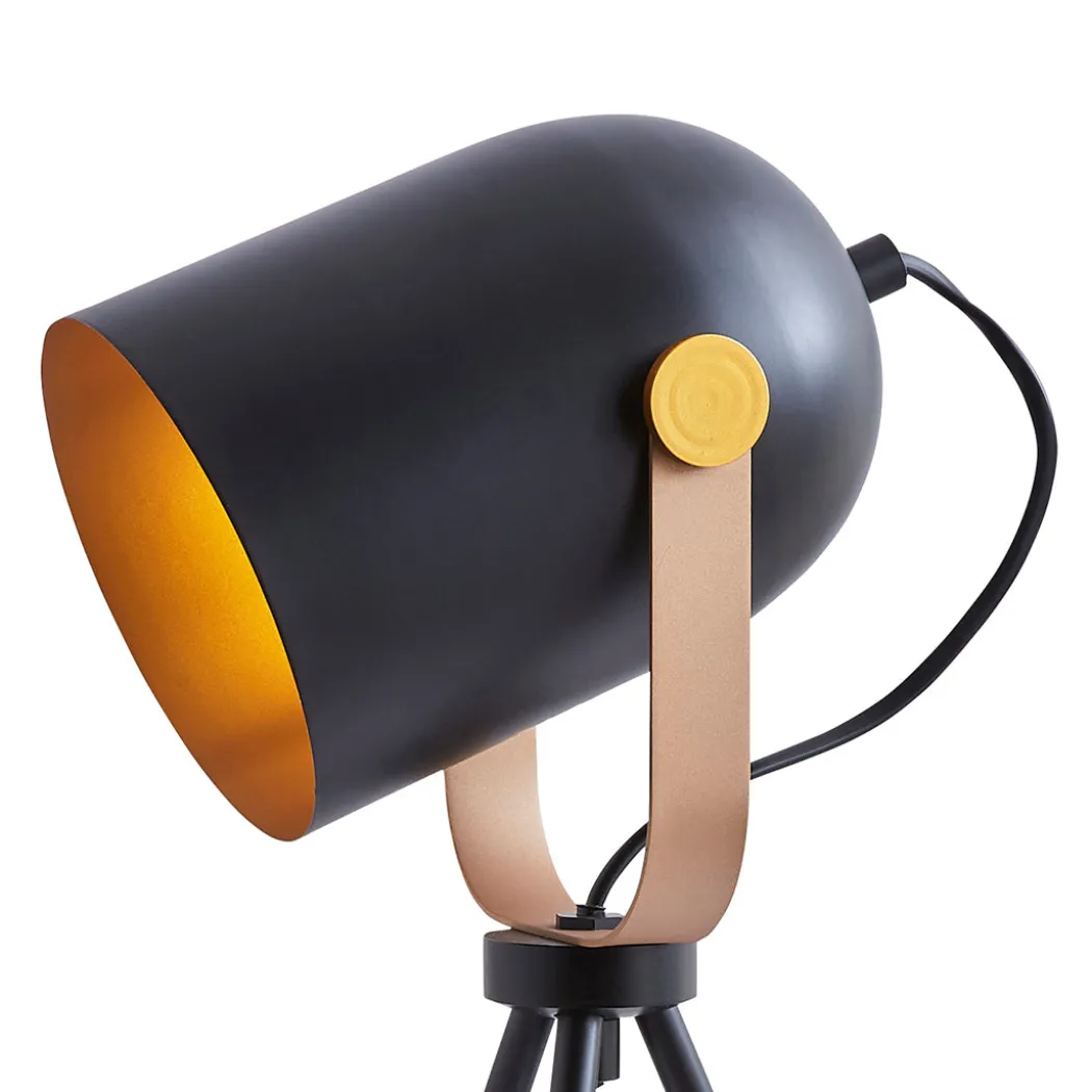 Noelle Strap Black Table Lamp
